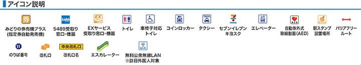 ＪＲ嵯峨嵐山駅構内案内図アイコン